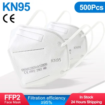 500pcs FFP2 Măști Reutilizabile KN95 Masti Faciale de Filtrare Mascarillas Praf Gura Masca de Protecție Mascarillas Masque ffp2mask