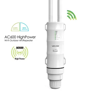 AC600 Wifi 2.4 G 5G Dual Frecvență Repetor Wireless de Mare Putere în aer liber Router wi-fi, Amplificator de Semnal de Rețea