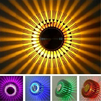 3W pline de culoare RGB de Floarea-soarelui Lampă de Perete Moderne de Iluminat cu Led Pentru Interior Decor coridor, culoar Restaurant