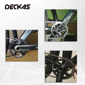 DECKAS Foaia 96BCD-S MTB Oval Rotund Lanț de Bicicletă Inel Îngust Larg 32T 34T 36T 38T Roată de Lanț Biciclete de Munte 4 Șuruburi