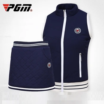 Pgm Golf Fusta Pentru Femei Costum De Cald Îngroșa Scurt Cămașă De Lână Elastic Sport Tenis Fusta Mini Îmbrăcăminte Set D0492
