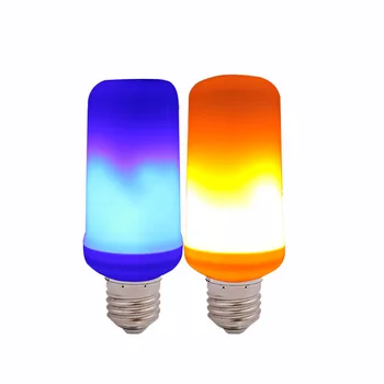 99LEDs E27 Led Flacăra Lămpii 4 Moduri de Fiole cu Efect de Flacără Becuri cu LED-uri pentru Iluminat Acasă Petrecerea de Crăciun de Foc Galben/Albastru Flacără