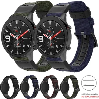 Galaxy watch 46mm 42mm Pentru Samsung Galaxy Watch3 41mm 45mm Gear S2 S3 Active 2 40 44mm Curea Nailon pentru Huawei GT 2E 2 46mm trupa