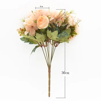 30cm Artificiale de Trandafir Buchet Acasă Decorare Accesorii Nunta bunuri de Vacanță Camera de zi, Mobilier Diy Aranjament de Flori