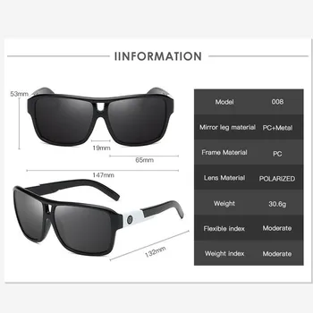 Design de BRAND Pătrat Bărbați ochelari de Soare Polarizat Ochelari de Soare Femei Nuante oculos de sol masculino BM47