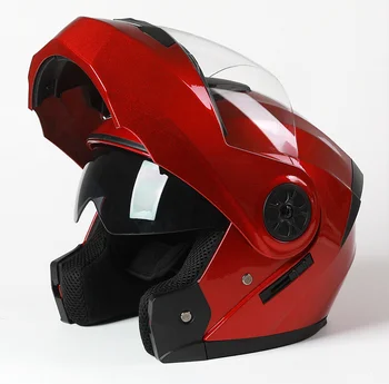 Oameni În Condiții De Siguranță Deplină Față De Casti Flip Up Casco Moto Capacete Casque Casca Motocicleta De Curse Modular Dual Lens Motocross Casca Moto