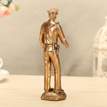 [Cool] Pompierii Polițist Figura Sculptura Statuie Creative Rasina De Artizanat Umane Figurine Decoratiuni Accesorii