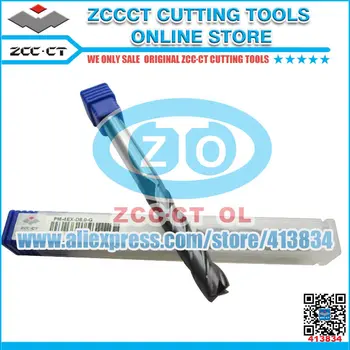 1 buc PM-4EX-D8.0-G ZCC.CT PM 4-flaut aplatizate end mills cu drept coadă și extra lungi tăiere margine de masiv CNC end mill
