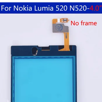 10buc\Mult Pentru Nokia Lumia 520 N520 Panou de Ecran Tactil Digitizer Senzor Frontal de Sticlă Exterior Touchscreen de Înlocuire