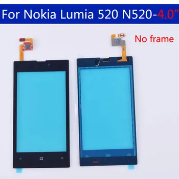 10buc\Mult Pentru Nokia Lumia 520 N520 Panou de Ecran Tactil Digitizer Senzor Frontal de Sticlă Exterior Touchscreen de Înlocuire