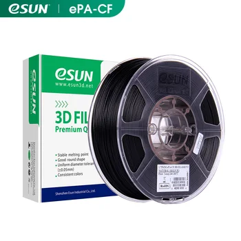ESUN Fibra de Carbon Plin de Nailon cu Filament de 1.75 mm/2.85 mm Imprimantă 3D cu Filament,1KG 2.2 LBS Bobina de Imprimare 3D cu Filament pentru Imprimante 3D