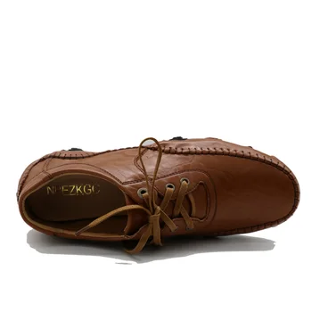 NPEZKGC Moda Stil Britanic Oameni de Cauzalitate Pantofi din Piele Alunecare Pe Pantofi pentru Bărbați de Înaltă Calitate Mocasini Pantofi de om Zapatos Hombre