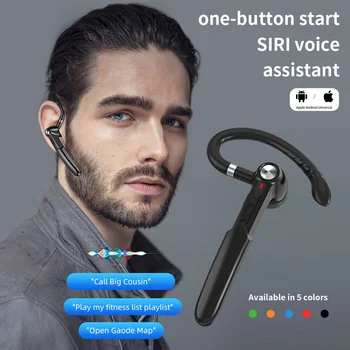 Bluetooth 5.0 Căști Ureche-Cârlig De Control Tactil Singură Ureche Afaceri Cască Sport De Reducere A Zgomotului Stereo Căști Căști