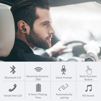 Adevărat Wireless Căști TWS Bluetooth În Ureche Căști Stereo Mini Jocuri Sport, Căști cu microfon pentru Handsfree Telefoane