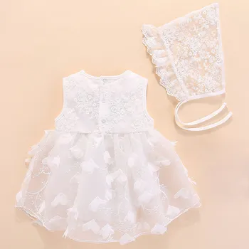 Fete pentru copii Rochii Dantela Haine Nou-nascuti Nunta 1st Birthday Party Princess Dress Toddler Bebe Copil Cutat Stil Dulce