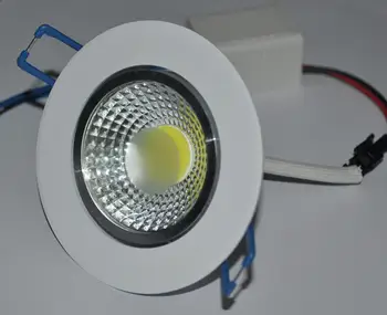 1 pc cele mai Noi 9 W chip de LED-uri COB LED încastrat în tavan corp de iluminat Spot Lampa Alb-Lumina Alb / Calda epistar led lampă