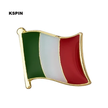 Italia flag pin pin rever insigna 100buc o mulțime Brosa Icoane KS-0206