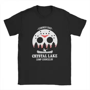 Bărbați Crystal Lake Consilier de Tabără T Shirt 13 vineri Jason Groază 13 100 Bumbac Premium Tricou Camiseta Transport Gratuit