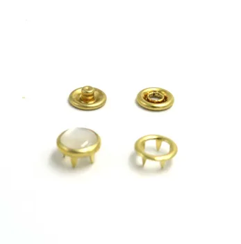 En-gros 100sets/lot 4 partea butoane #10mm aur perla penis snap butonul