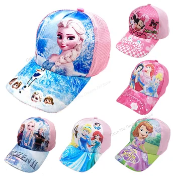 Disney Frozen Palarie Printesa Minnie, Sofia Desene animate pentru Copii Capac de Sport în aer liber Șapcă de Baseball Fete Pălărie Cadou de Ziua de nastere pentru Copii