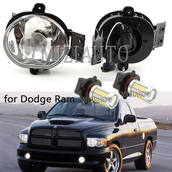 Lămpii de ceață față pentru Dodge Ram 1500 2500 3500 2002-2008 Pickup Clear Bara de Conducere proiectoare Ceata Kit cu ceață lomp acoperi