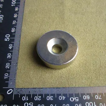 1 buc Puternic, Puternic, Rotund NdFeB Înecat Neodim Magneți Disc Dia 40 mm x 10mm, gaura de 8mm N52 pământuri Rare Magnet 40*10-8