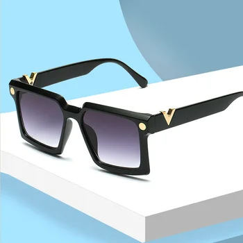 De lux Nou Pătrat Punk ochelari de Soare Femei 2021 Epocă Ochelari de Soare Barbati Gotic ochelari de soare Oculos Feminino Lentes Gafas De Sol UV400