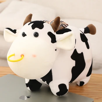 Noi 25cm de Înaltă Calitate de Pluș Creativ Lapte de Vacă Rece Jucării de Pluș Animale Păpuși pentru Copii Baieti Perna Cadouri