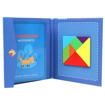 Tangram Puzzle Copil de Artizanat Montessori Jucarii Educative 1 2 3 4 6 Ani DIY Copil, Băiat, Fată Jocuri, Copii, Creativitate Forma