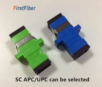 200pcs SC UPC Conector SC optic Adaptor SM Flens Singlemode Simplex SC-SC Cuplaj ignifug