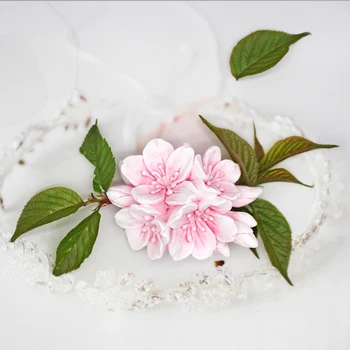 Noi Sakura 3D Fondant Tort Mucegai Silicon Cherry Blossoms Flori DIY Aroma Ipsos Meserii Mucegai Pentru Decor Masina Matrite pentru Ipsos