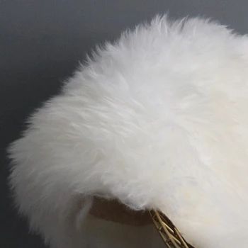 Calitate Premium Genuine piele de Oaie blana de 1 Pelt Covor pentru scaun ,o singură parte shaggy piele de oaie blana de pătură pentru decor acasă