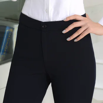 Primăvară Formale de sex Feminin Pantaloni OL Pantaloni Negri Femei Slim Stil Western Plus Dimensiune Uzura de Muncă