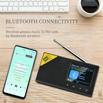 Portabil Bluetooth 5.0 Radio Digital DAB/DAB+ și FM Receptor Reîncărcabilă Usoare biroul de Acasă de Radio