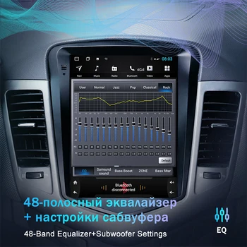 EKIY Android 10 Tesla Vetical Ecran Radio Auto Pentru VW Volkswagen Tiguan 2010-2016 Multimedia de Navigație GPS, Stereo 2 DIN nici un DVD