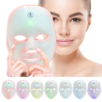 NOI 7 Culori LED Masca Faciala Foton Terapie Anti-Acnee Îndepărtarea Ridurilor de Întinerire a Pielii Fata Instrumente de Îngrijire a Pielii