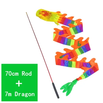 Panglică De Sport În Aer Liber Jucării Distractive Jocuri De Grup, Activități De Fitness Colorate Streamer Dragon Copii Dragon Adult Spectacol De Dans