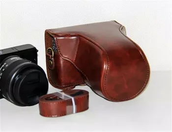 Ocotex PU Piele Sac de aparat de Fotografiat Caz Acoperire pentru Canon EOS M10 M100 15-45mm 5 Culori