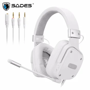 SADES Gaming Headset Snowwolf de 3,5 mm Jack Pentru PC/laptop/PS4/Xbox One (Version)/Nintendo Comutator/VR/Dispozitive Mobile