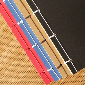 1buc stil Chinezesc kraft hârtie căptușite notebook-uri Tradiționale lucrate manual fir stil retro student papetărie en-gros generație