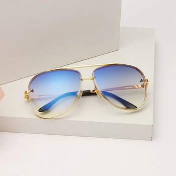 Design de Brand Nou ochelari de Soare Moda Femei Barbati Vintage din Metal Soare ochelari de Lux ochelari de soare UV400 Shades Ochelari de gafas de sol