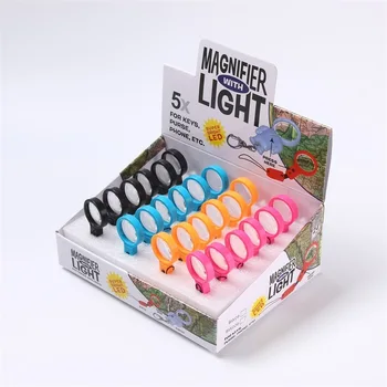 W/LED Lumina Șnur Lupă Portabile Mini Buzunar Lupă Lupă de Sticlă Copii Magnif de Învățământ Jucarie pentru Copii de Explorare