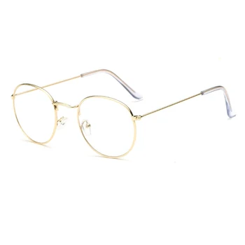 Ochelari rotunzi cadru femei 2019 Retro vintage oval ramă de ochelari optice Transparente de sex feminin rama ochelari de vedere Obiectiv Clar pentru Femei