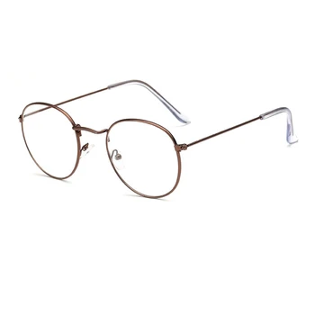 Ochelari rotunzi cadru femei 2019 Retro vintage oval ramă de ochelari optice Transparente de sex feminin rama ochelari de vedere Obiectiv Clar pentru Femei