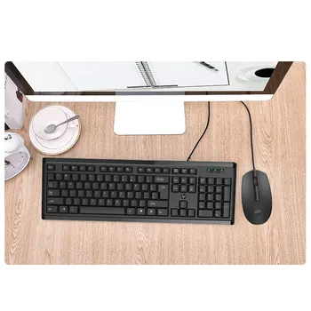 Original HP Keyboard Mouse-ul Combo-uri KM10 104 Taste de Gaming &Calculator de Birou Laptop Soareci Negru Ergonomie USB Tastatura cu Fir