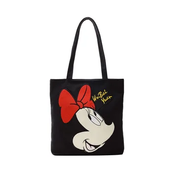 Disney mickey minnie mouse femei panza Unul-umăr geantă de mână, geantă de cumpărături fată rucsac pentru copii