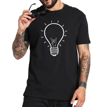 Bec Tricou Rock Wick Design Grafic Creativ Tricouri din Bumbac Negru Cadou Pentru Rocker T-shirt