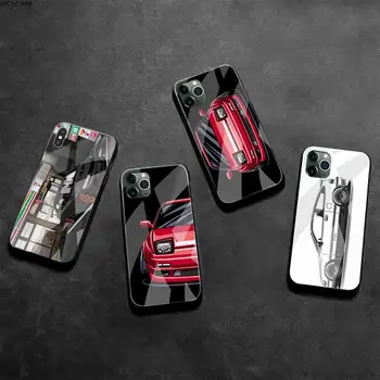 HPCHCJHM JDM Masina Super-Sport Tokyo Drift Caz Telefon din Sticla Temperata Pentru iPhone 11 XR Pro XS MAX 8 X 7 6S 6 Plus SE 2020 caz