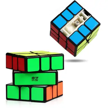 D-FantiX Qiyi Qifa Square-1 Cub SQ1 Magie Neagră Viteza un Pătrat în Formă de Cub Puzzle Buna de Cotitură Square1 MP 1 Cub Pentru Copii