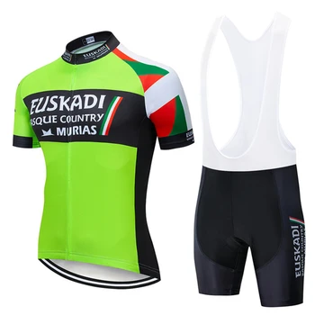 Marea BRITANIE Euskadi Echipa Pro cycling Barbati vara Noi maneci scurte jersey bib set de pantaloni scurți de ciclism îmbrăcăminte ciclismo maillot roadcycling kit